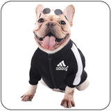 retro black frenchie zip up hoodie