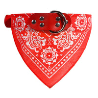 paisley bandana collar red various sizes