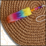 Rainbow Faux Handmade Cat Teaser - Door Hanger