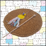 Sunny Sky Handmade Cat Teaser with Wooden Wand