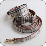 tartan 3 piece collar set