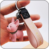 pale pink keyring