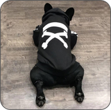 WOOF Cotton Hoodies Black Print Crossbones