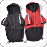 Pupreme Waterproof Hooded Jacket black red front