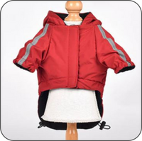 Pupreme Waterproof Hooded Jacket red front