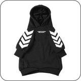 WOOF Cotton Hoodies Front Black